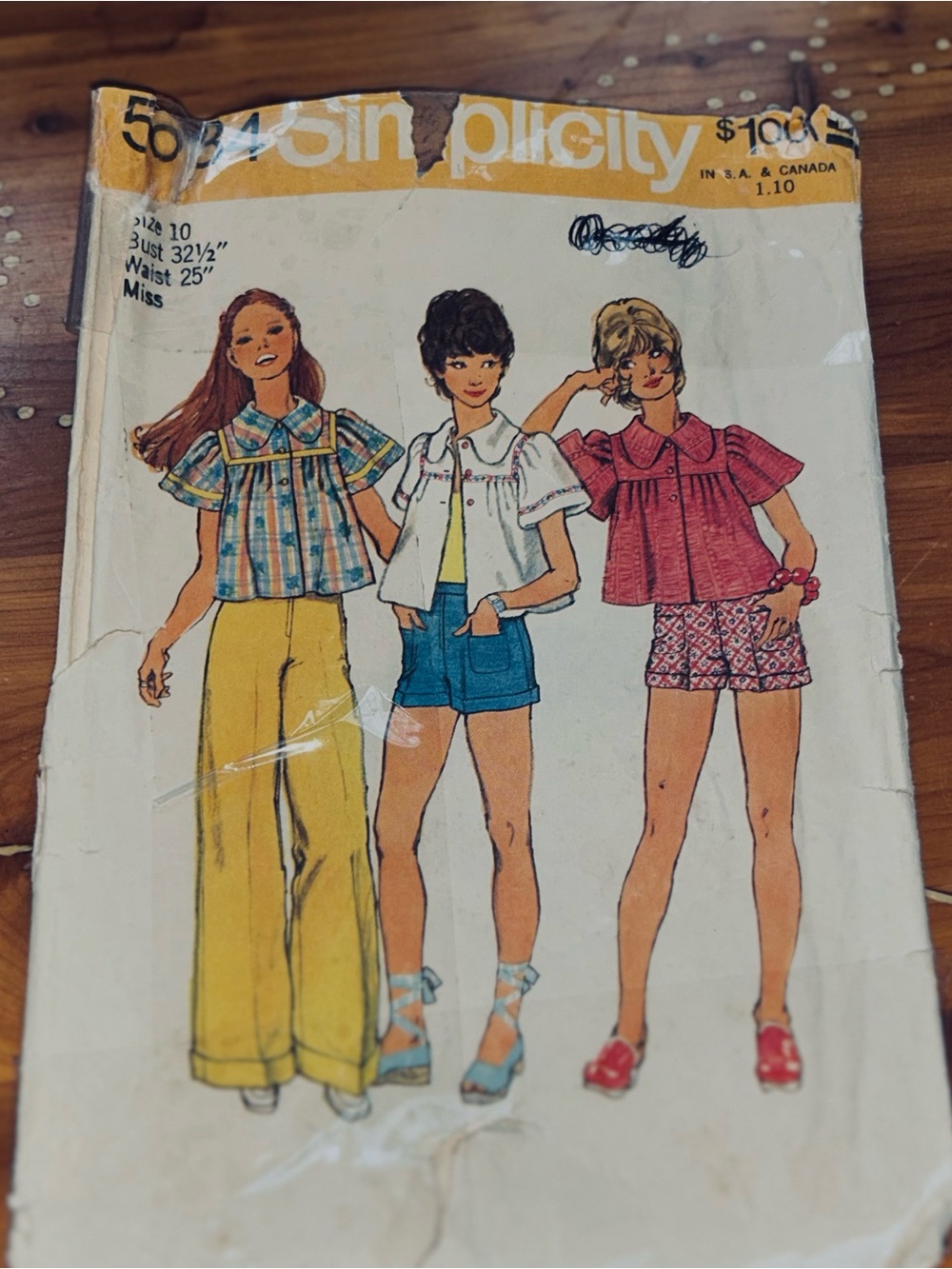 Simplicity #5634 Sewing Pattern Vintage 1973